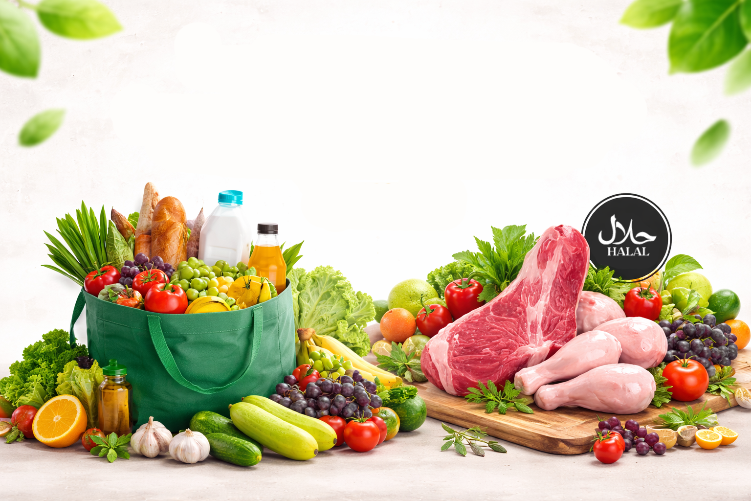 Fresh halal meat, vegetables and grocery at Al-Quraysh Super Market