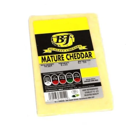 Bj Grated Mature Cheddar Cheese (170G)