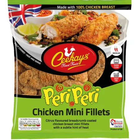 Frozen Ceekays Peri Peri Breaded Chicken Mini Fillets 500g
