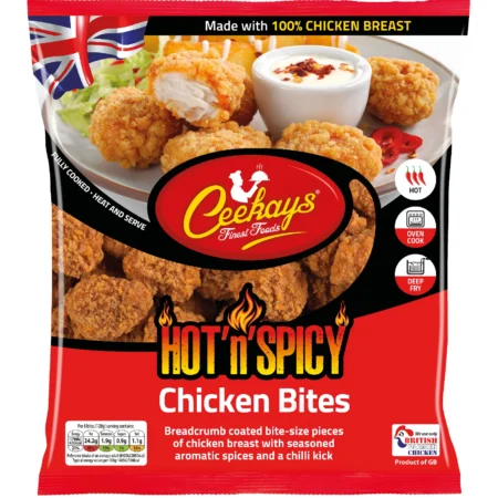 Frozen Ceekays Hot N Spicy Breaded Chicken Bites 500g