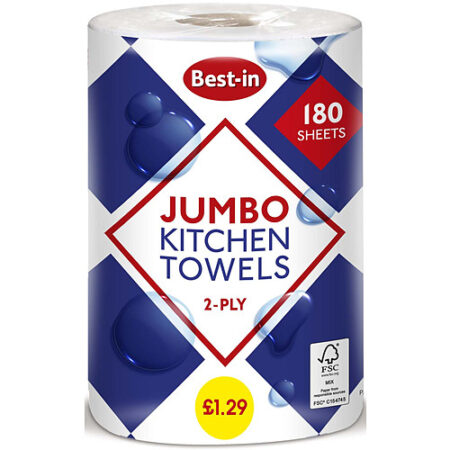 Best-in Jumbo Kitchen Towels 2 Ply