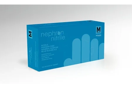 Nephrn Nitrile Blue Gloves Box